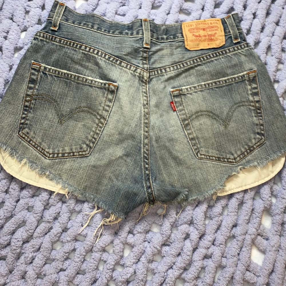 Levi’s Jean shorts.